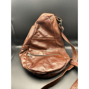 Brown Vintage One Shoulder Bag Genuine Leather